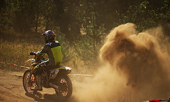 motokros, enduro, motoristický sport, motocykl, přejít, motokrosová jízda, písek, prach, závod, motocyklový sport, závody