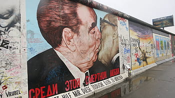 Berlín, berlínské zdi, Německo, graffiti, umění, galerie