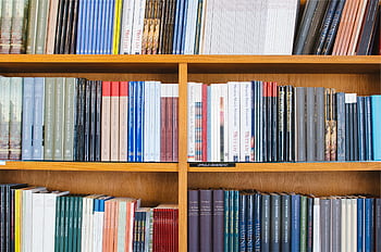 library, books, shelves