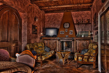interiér obývacího pokoje, Dům, starověké, castrocielo, Itálie, rustico, starý, starověký domov, lazio, architektura, konstrukce