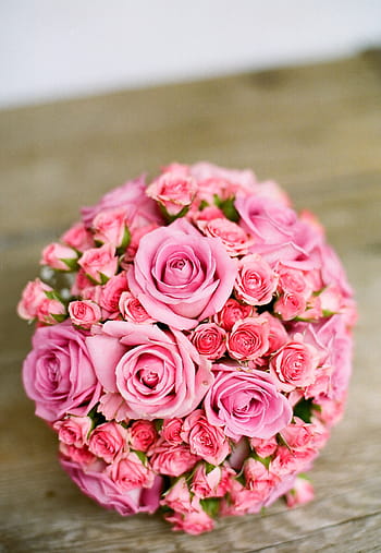bouquet di fiori rosa, bridal, mazzo, sposa, bouquet da sposa, fiore, rosa, nozze, colore rosa, amore, romanza
