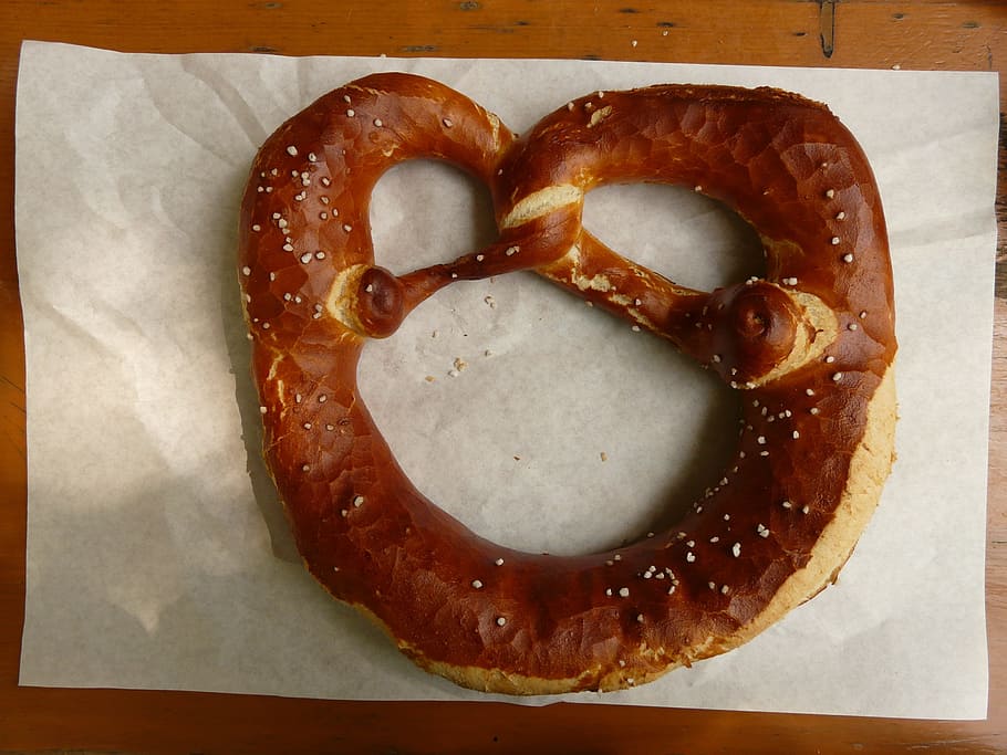 preclík, pečivo, formulář, Slaný, forma pečiva, laugig, gebildbrote, hltal, přejít, jídlo, křupavý