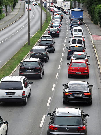 jalan lalu lintas, Selai, Kota, Jalan Raya, Stop And Go, Lalu lintas, kemacetan, jalan raya kota, perlahan, jalan, pkw