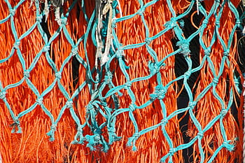 rybářská síť, ok, tradiční rybolov, barvy, přístav, uzel, trawler, rybář, rybolov, marin, moře