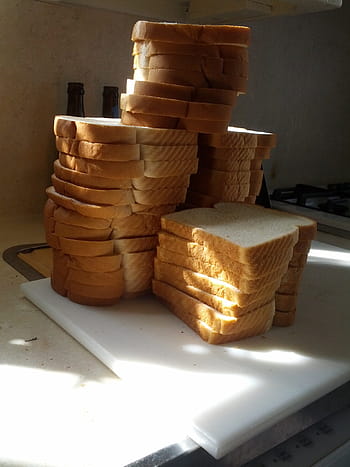 bread, white bread, food, loaf, slices, crust, baked, sandwich, eat, toast, stuffing