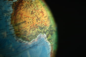 fotografie, zeměkoule, Alžírsko, Niger, mali, Afrika, kontinentech, Země, svět, globalizace, globální