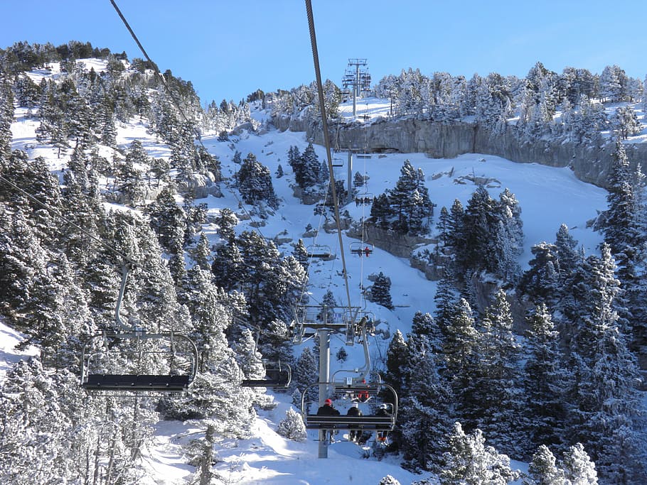 villard-de-lans, Francie, sníh, zimní, hora, krajina, lyže, bílý, zasněžený, nadmořská výška, Příroda