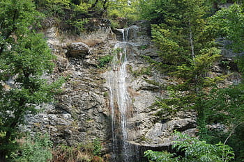 vodopád, appennino, gran sasso, cerqueto, abruzzo, hora, apeniny, Itálie, krajina, strom, poboček
