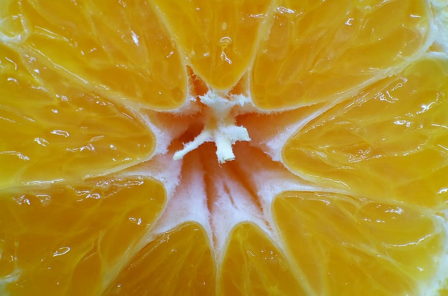 close-up ovocné šťávy, mandarinka, ovoce, šťavnatý, zdravý, makro, citrusové ovoce, jídlo, svěžest, plátek, zralý