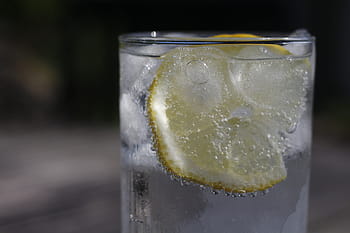 clear, drinking glass, filled, water, Drink, Lemon, Glass, Sour, refreshment, thirst, carbonic acid