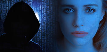 ladro, gli hacker, crimine informatico, crimine, violato, l'hacking, donna, femmina, mod