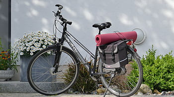 zwart, grijs, hardtail fiets, wit, gebloemde bloem, wiel, fiets, mat, yoga, tweewielig voertuig, wielersport