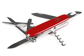red, gray, multi-tool, army, blade, compact, cut, equipment, isolated, knife, metal
