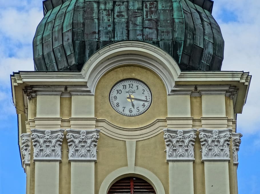 bydgoszcz, saint nicholas, tower, steeple, poland, baroque, church, religious, building, christian