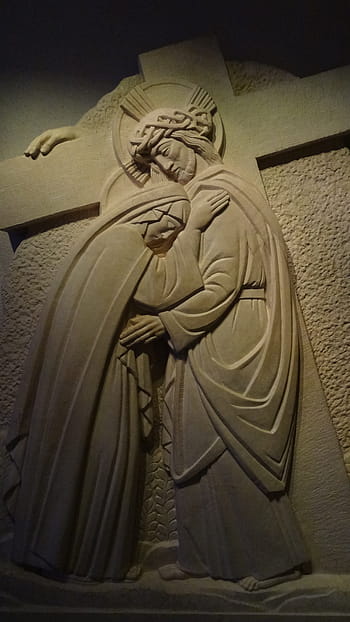 Ježíš, krucifix, svatý, matka Marie, socha, sochařství, Dějiny, uvnitř, nikdo, detail