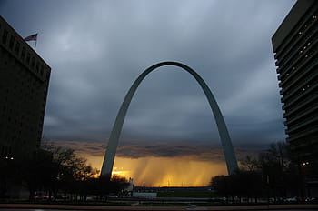 Gateway Arch, West, gateway to the west, clouds, sunlight, scenic, sky, saint louis, missouri, monument, national park