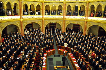 budapešť, parlament, budova maďarského parlamentu, Maďarsko, lidé, politici, viktor orbán
