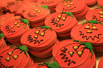 zvedák, Ó, hodně cookie lucerny, předvečer Všech svatých, dýně, halloween dýně, podzimní pocit, cookies, Kanada, jídlo