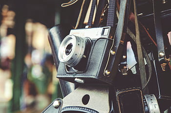 Fotoaparát, starý, vinobraní, film, objektiv, analogový, závěrky, iso, clona, manuál
