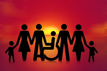 group, people, holding, hands photo, inclusion, wheelchair, wheelchair users, handicap, heart, disability, disadvantage