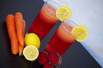 koktejl, ovoce, zelenina, salát z červené řepy mrkev, citrón, nápoj, zdraví, napít se, šťáva, svěžest, citrusové ovoce