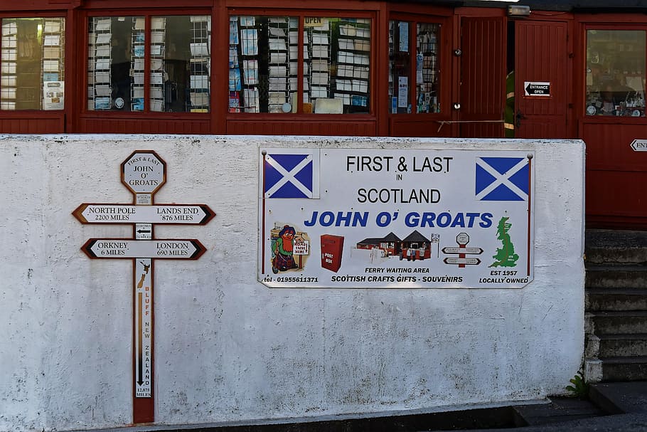 john o'groats, scotland, john, groats, landmark, o'groats, tourism, travel, uk, first and last, sign