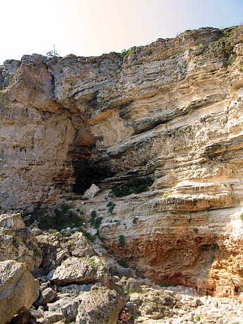 sedimentární horniny, Příroda, přistát, Skála, sedimentární, přírodní, krajina, klidný, kámen, textura, letní