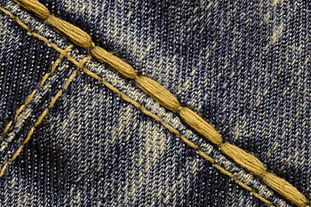 closeup, blue, denim cloth, seam, thread, yarn, sew, fabric, jeans, cotton, textile