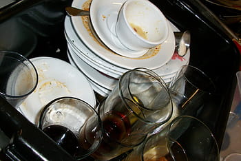 rozmanité nádobí hodně, nádobí, myčka, špinavý, kuchyně, domácí práce, jídlo, čistý, praní, domácí, Domácnost