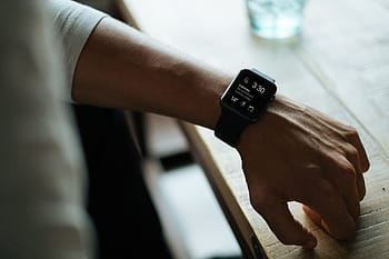 apple watch, smartwatch, watch, wearing, person, wrist, apple, accessory, digital, gadget, hand