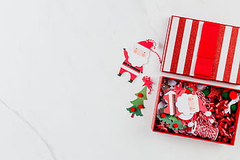 background natal, ruang copy, xmas, dekorasi, marmer, marmer putih, hadiah, salinan, liburan, merah, kosong