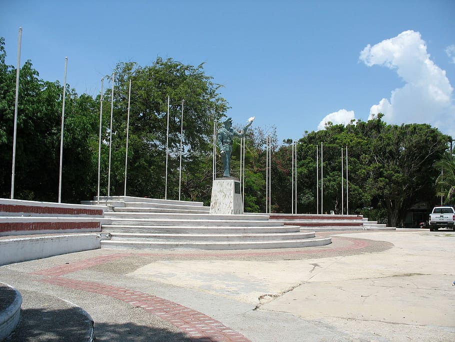 de, Los Angeles, paz park, náměstí, la paz, barranquilla, Kolumbie, fotky, park, plaza de la paz, veřejná doména