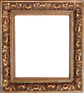 hnědý dřevěný rám, rám obrazu, štukový rám, rám, dřevěný rám, dekorativní rám, antický, starý, zlatý rám