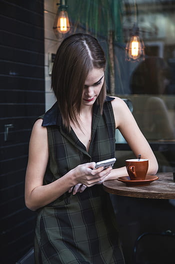 green, black, plaid, print sleeveless dress, print, sleeveless, dress, women, mobile Phone, text Messaging, technology