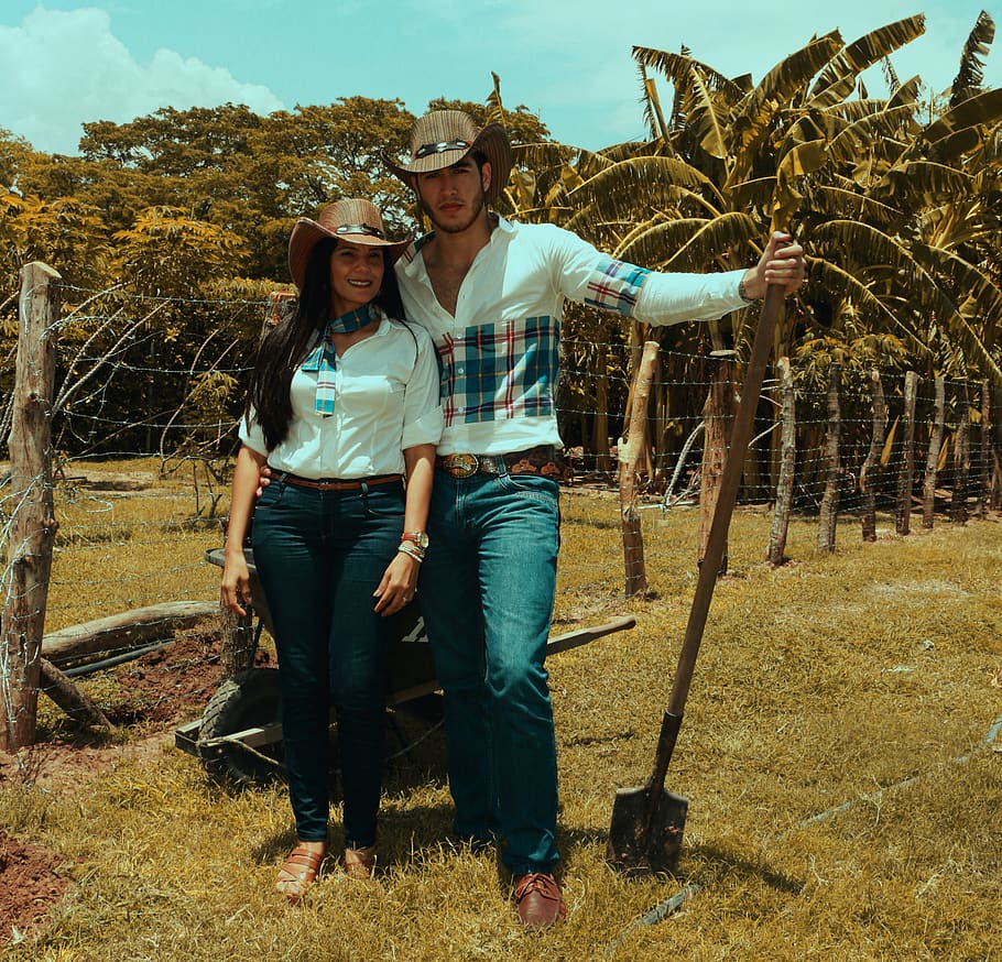 kovboj, vaquero, Západ, vůle, čepice, Příroda, muž, žlutá, sépie, Modelka
