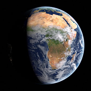 planet earth, earth, space, cosmos, solar, world, planet, orbit, science, africa, continent