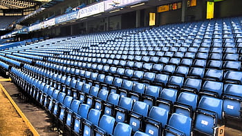 prázdná místa na stadionu, stadión, Fotbal, Londýn, Anglie, chelsea