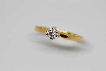 diamant, zlatý solitér prsten, zlato, solitér, prsten, šperky, diamantový prsten, manželství, drahokam, klenot, karát