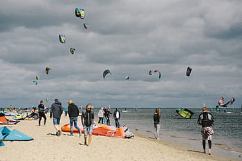 ウォータースポーツ、 水、 スポーツ、 ビーチ、 人々、 海、 海岸、 夏、 休日、 休暇、 サーファー