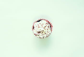 όμορφο cupcake, πανεμορφη, κεκάκι, επιδόρπιο, μινιμαλιστική, απλοϊκή, γλυκός, γκρο πλαν, υπόβαθρα, shot στούντιο, μεμονωμένο αντικείμενο