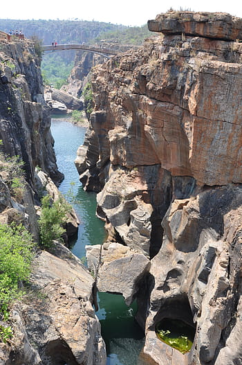 south africa, weeping river, blyde river canyon, nature, rock - Object, cliff, landscape, scenics, canyon, famous Place, river