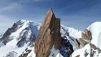 hřbet, žula, Skála, cosmiques hřeben, mont blanc du tacul, vysoké hory, chamonix, skupina mont blanc, hory, vysokohorský, summitu