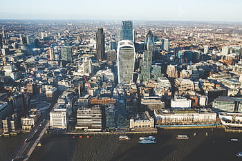 aereo, guarda il grattacielo di Skyline della città, vista aerea, città, orizzonte, grattacielo, vista, paesaggi, paesaggio urbano, skyline urbano, scena urbana