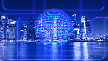 round, blue, ball illustration, binary, binary system, computer, binary code, one, null, programming, data