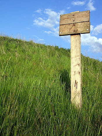 hnědý, dřevěný, rám značení, štít, Poznámka, prkno, plakátovací tabule, Varování, vývěsní štít, dřevo, louka
