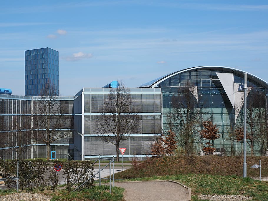 festo, společnosti, budova, architektura, společnost, esslingen, fasáda, skleněná fasáda, centrální, hlavní kancelář, esslingen am neckar