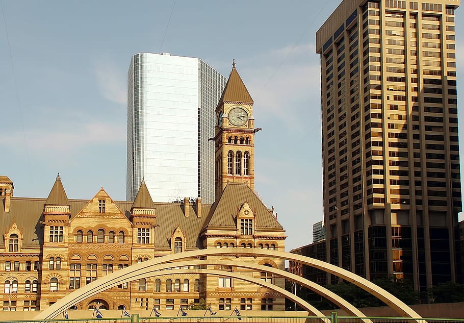 Kanada, toronto, architektura, hodiny, památník, budov, město, cestovat