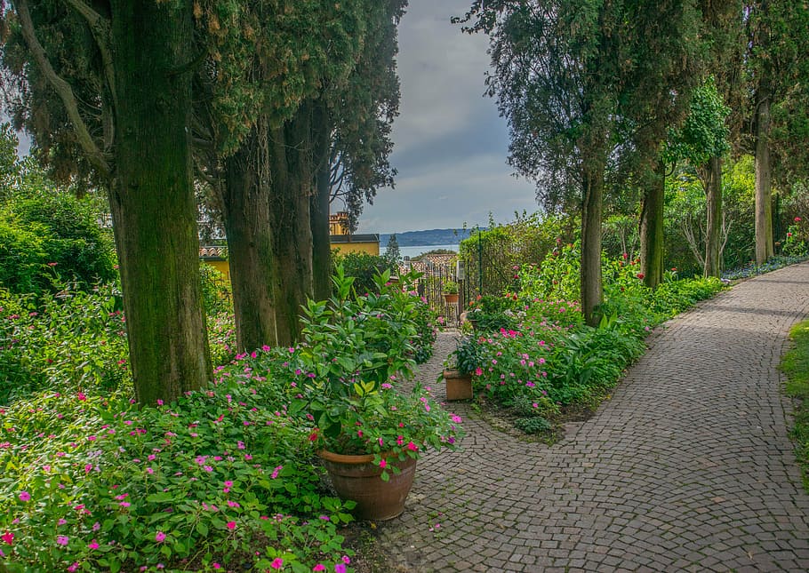 lake garda, sirmione, italy, travel, tourism, europe, destination, vacation, view, walkway, footpath