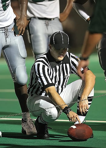 calcio, Football americano, arbitro, strisce, a strisce, misurazione, giù e distanza, sport, palla, gioco, giocare