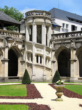 katedrála sv, cloitre de la psalette, klášter, schodiště, balkón, renesance, gotický, prohlídky, indre-et-loire, Francie, francouzština